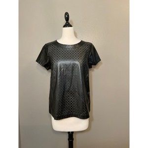 Women's Medium Banana Republic Faux Leather Shirt